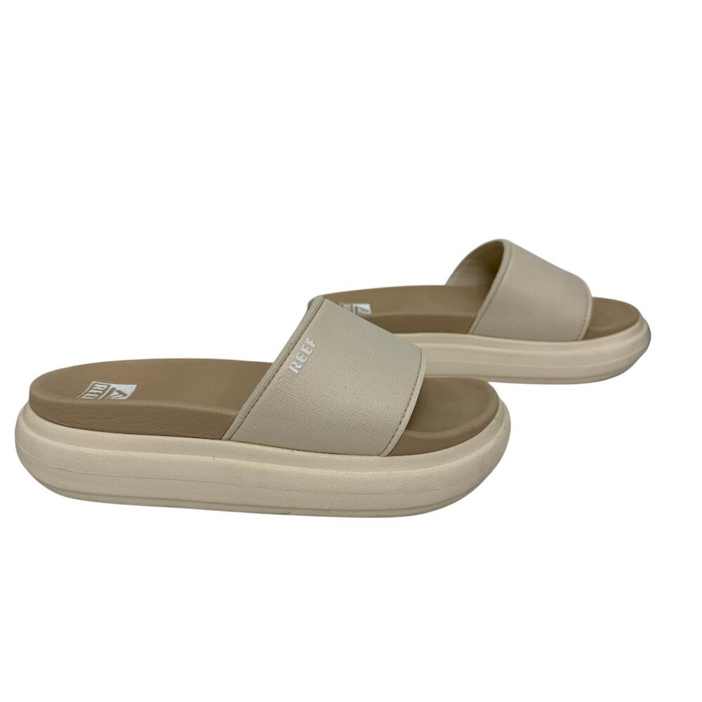 REEF Cushion Bondi Bay Platform Slip on Sandals Slides Women's size 7